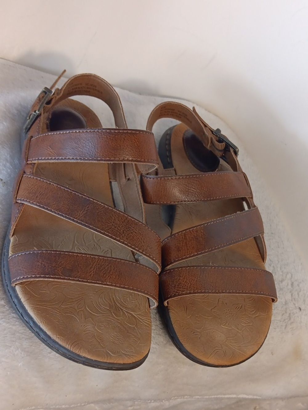 boc Brown Multi-Strap Women's Leather Sandals